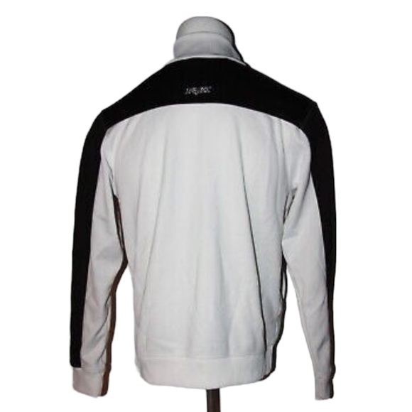 Y2K Fox Sweatshirt Zip Up Track Jacket White Red & Black Racing Size XXL - Picture 2 of 8